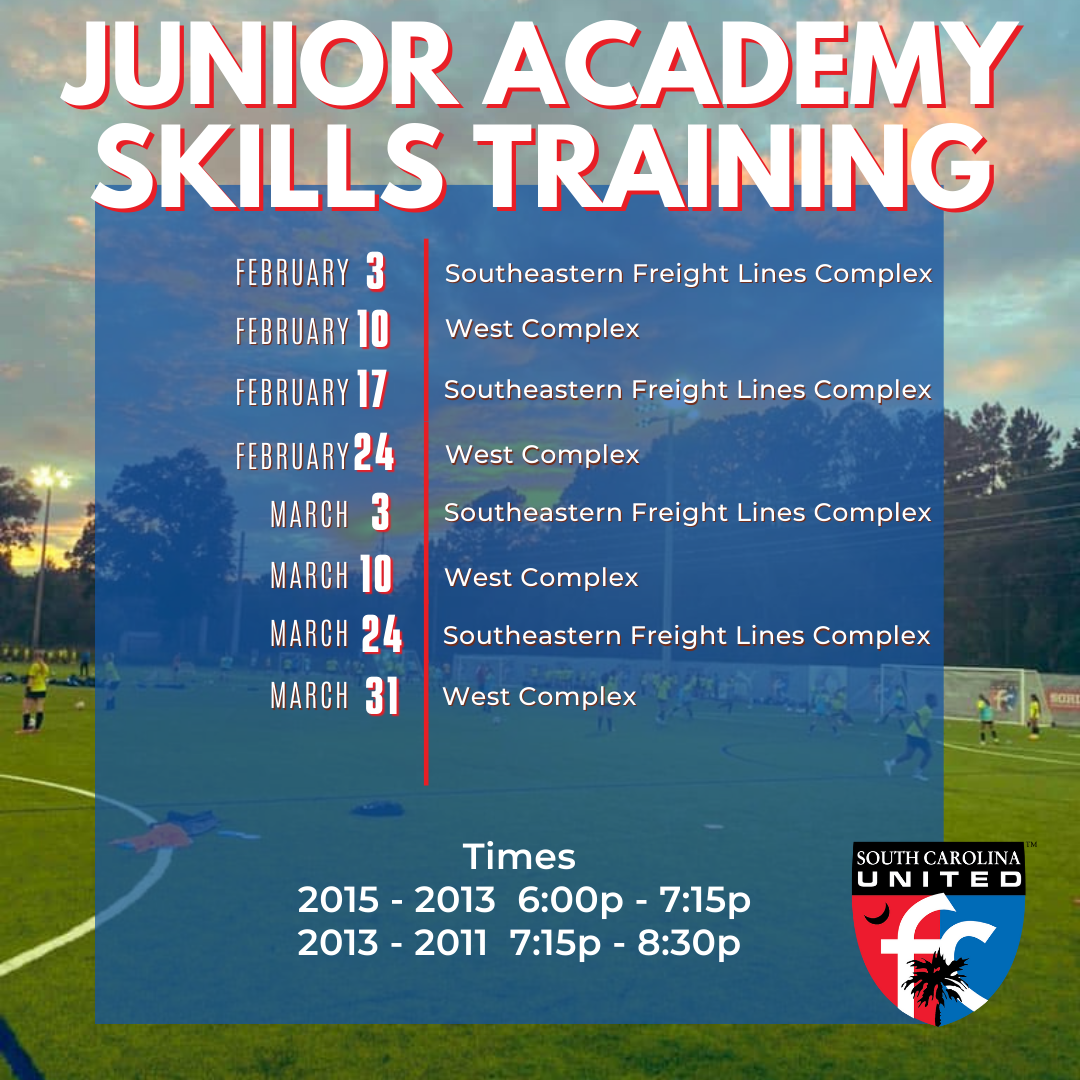 Junior Academy FREE Friday Night Skills Training Dates Announced