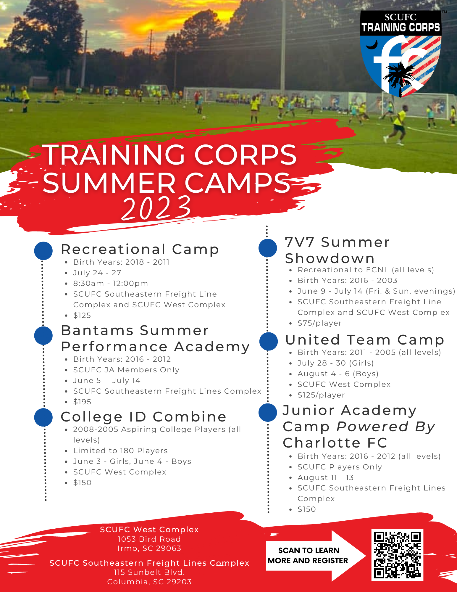 Register Now for Summer Soccer Camps